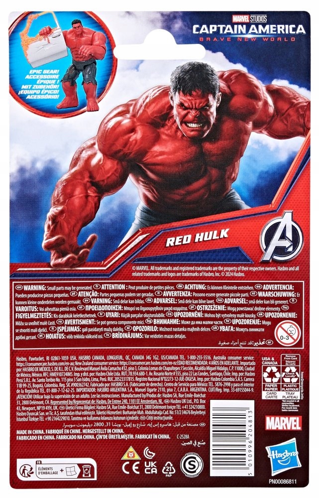 Figurka AVENGERS Captain America Deluxe - Czerwony Hulk 11,5 cm – Superbohater w Twoim Zasięgu