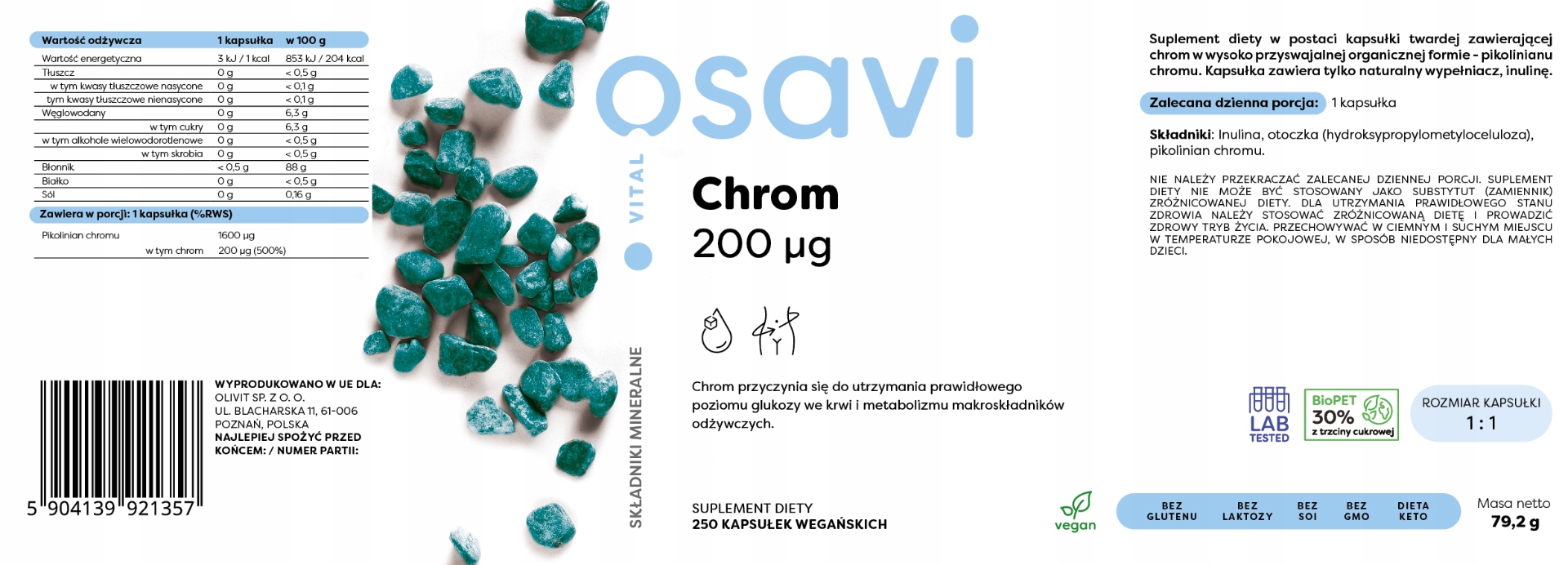 Jak stosować Osavi Chrom 200 mcg? – Zalecenia dotyczące dawkowania