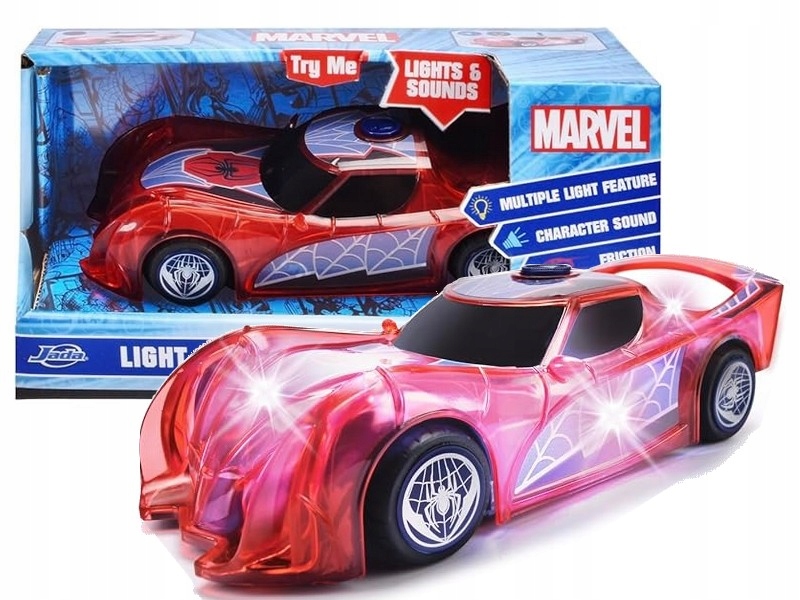 Efekty świetlne i dźwiękowe w pojeździe Spider-Mana