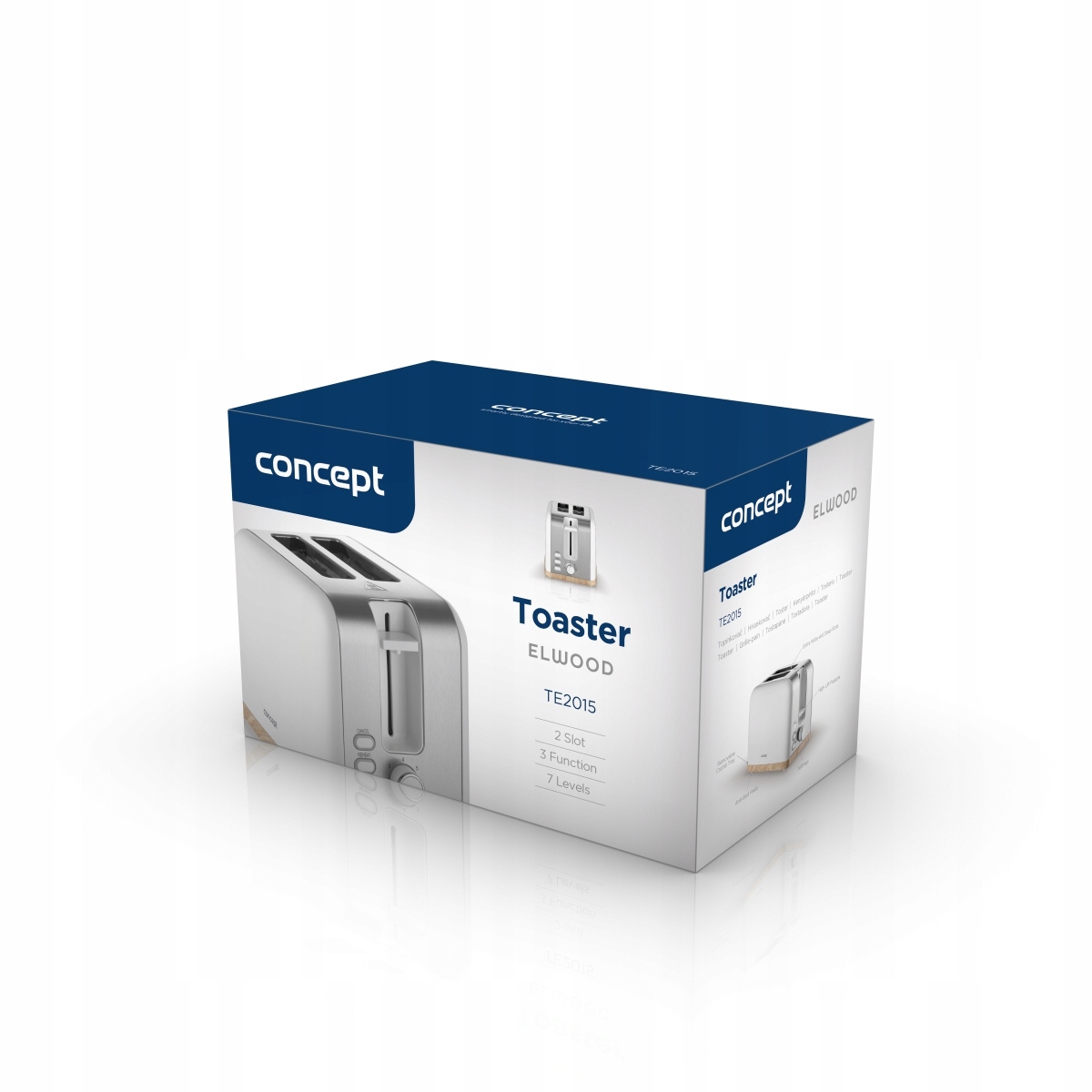 Toster Concept Elwood TE2015 biały – Idealne tosty na każdą okazję