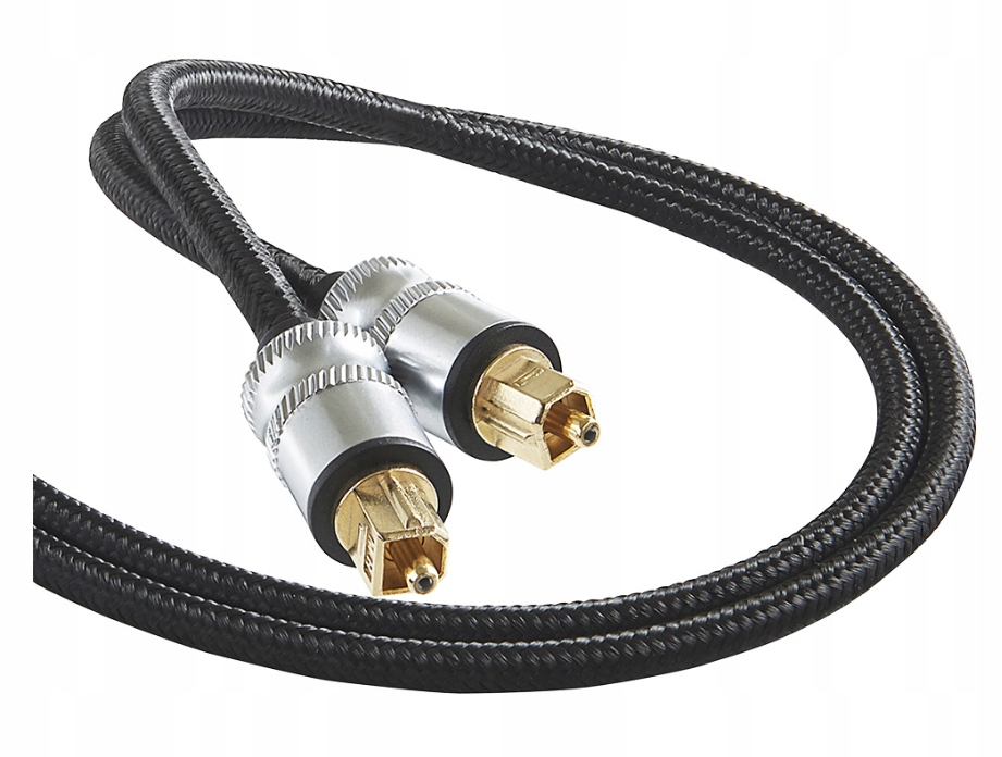 Toslink - Toslink 1.2m srebrny – Wysokiej jakości kabel optyczny