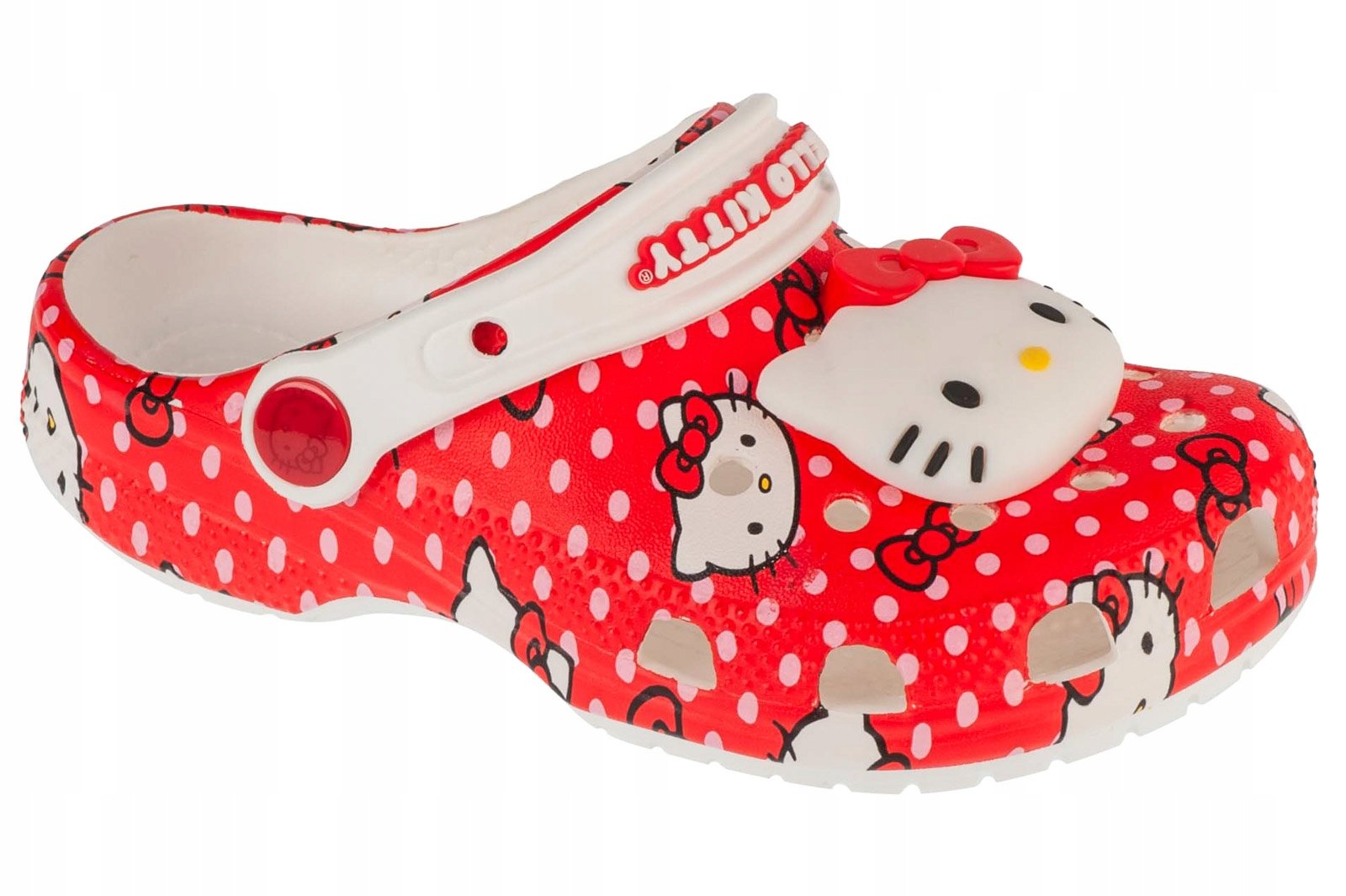 Crocs Classic Hello Kitty Red Clog K 210576-90H – Idealne klapki dla dziewczynek