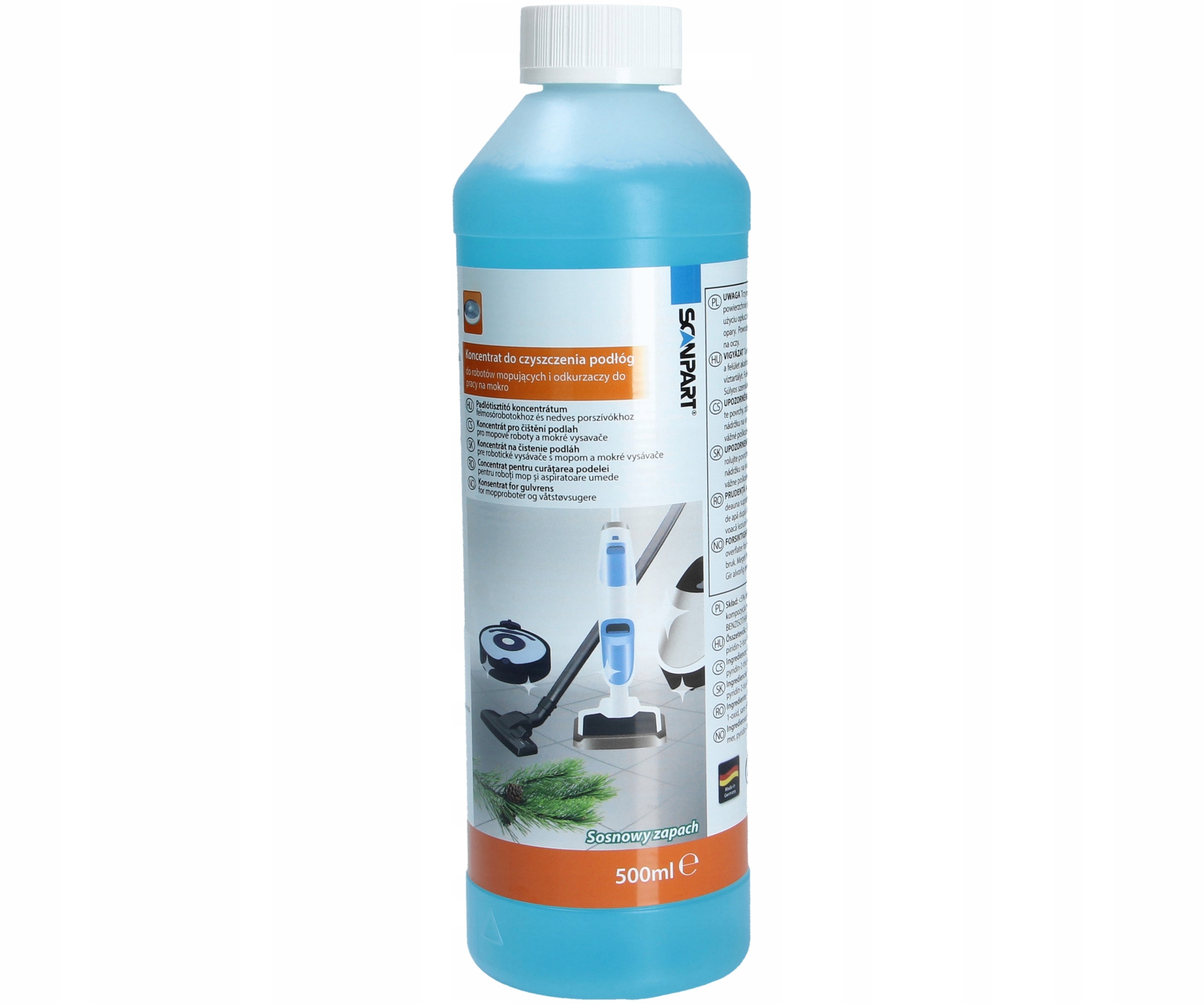 Płyn do robotów mopujących i odkurzaczy myjących Koncentrat do podłóg 500ml – Skuteczne czyszczenie z Scanpart