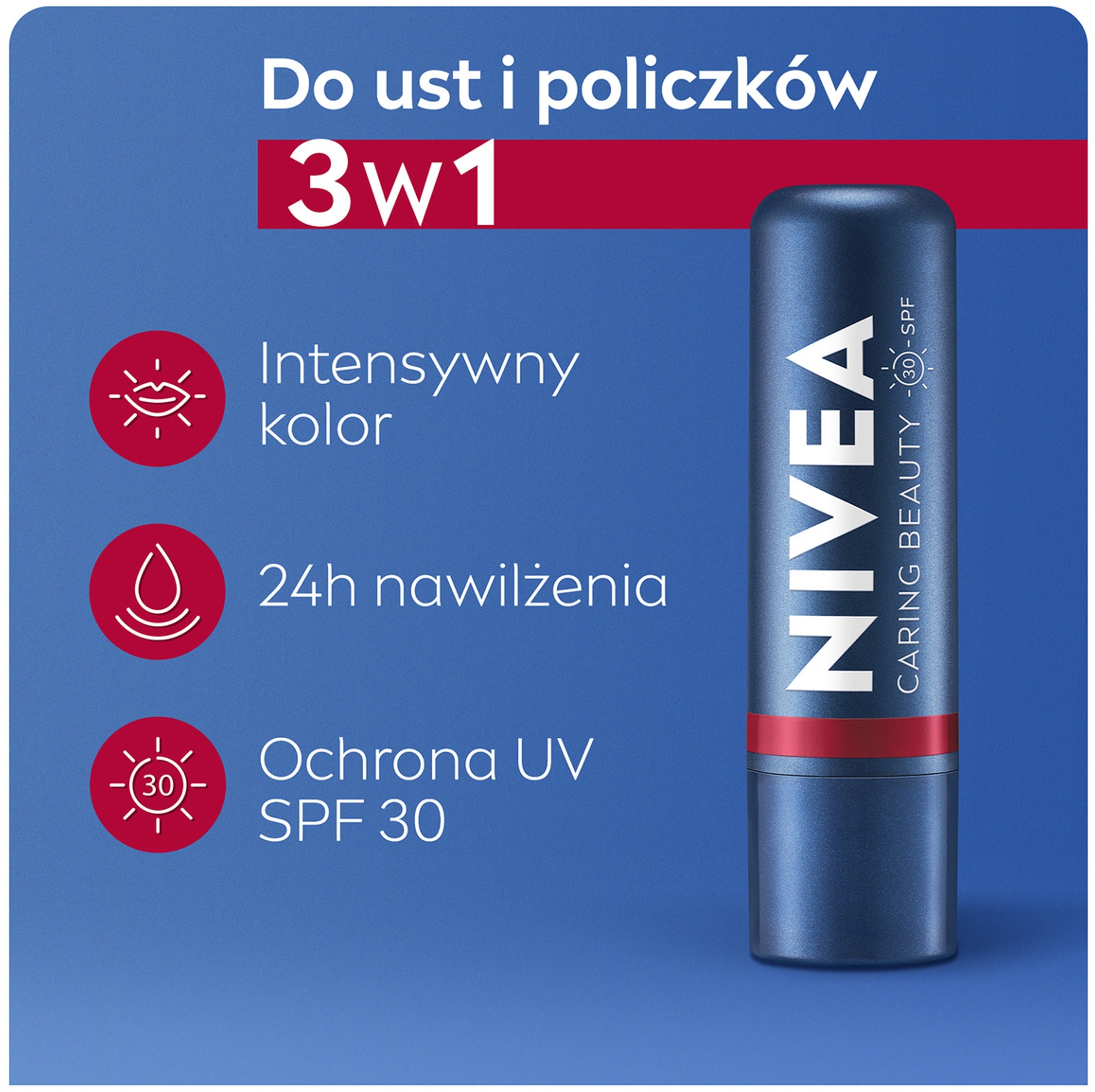 Formuła 3w1: Kolor, nawilżenie i ochrona