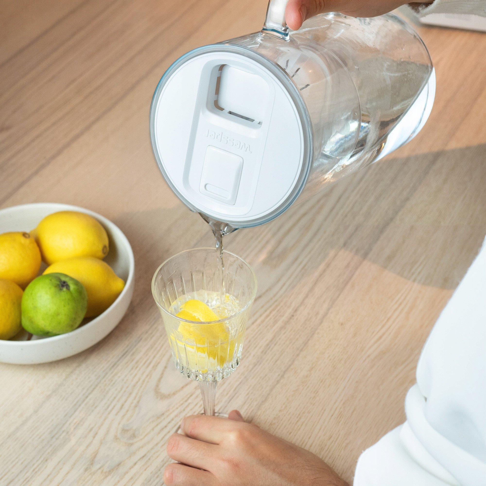 Pojemność i wymiary dzbanka Wessper D2 Borosilicate FutureFlow Aquamax