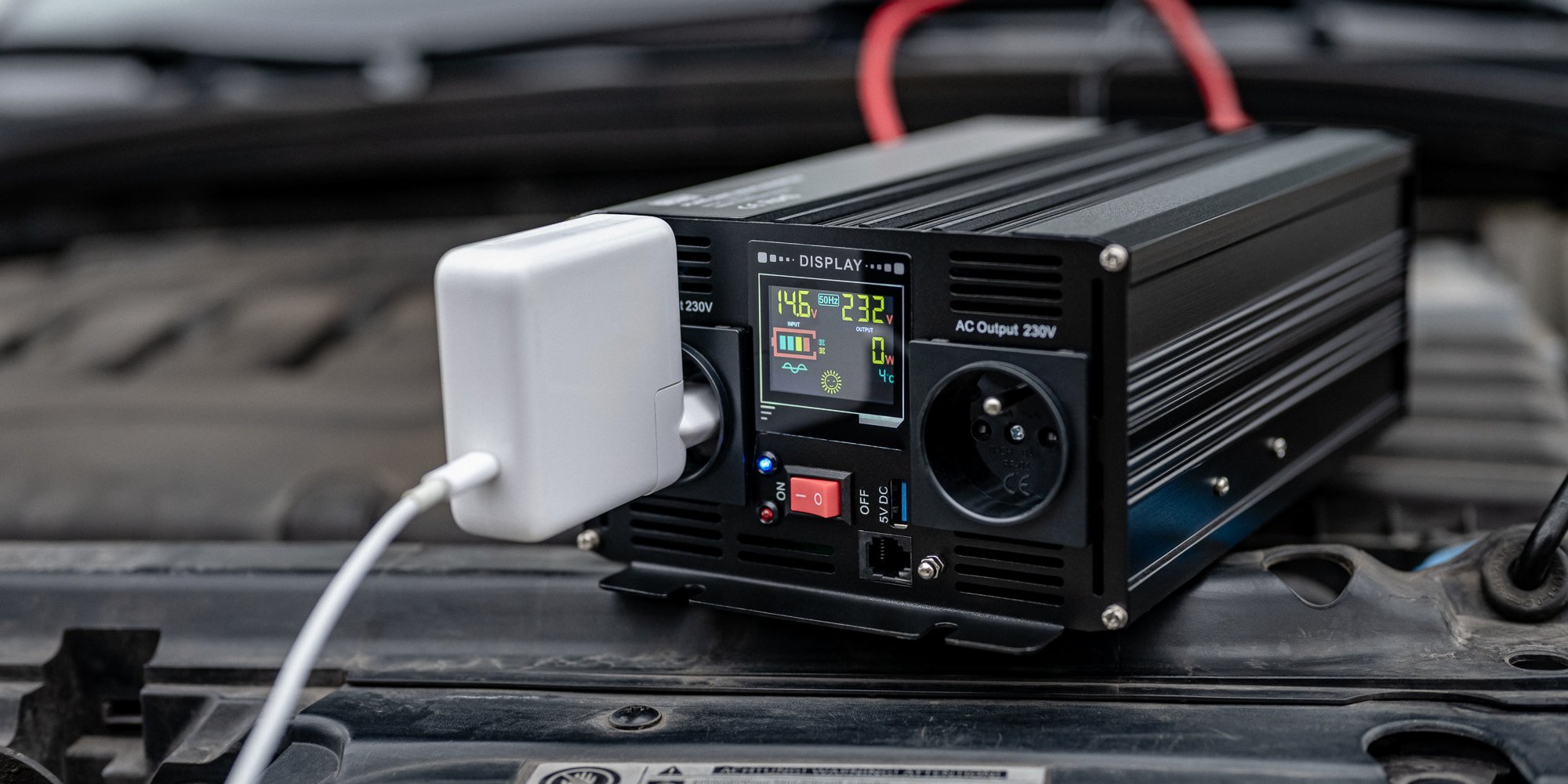 Przetwornica napięcia Newell z czystą sinusoidą - 12 V _ 230 V, 1000 W