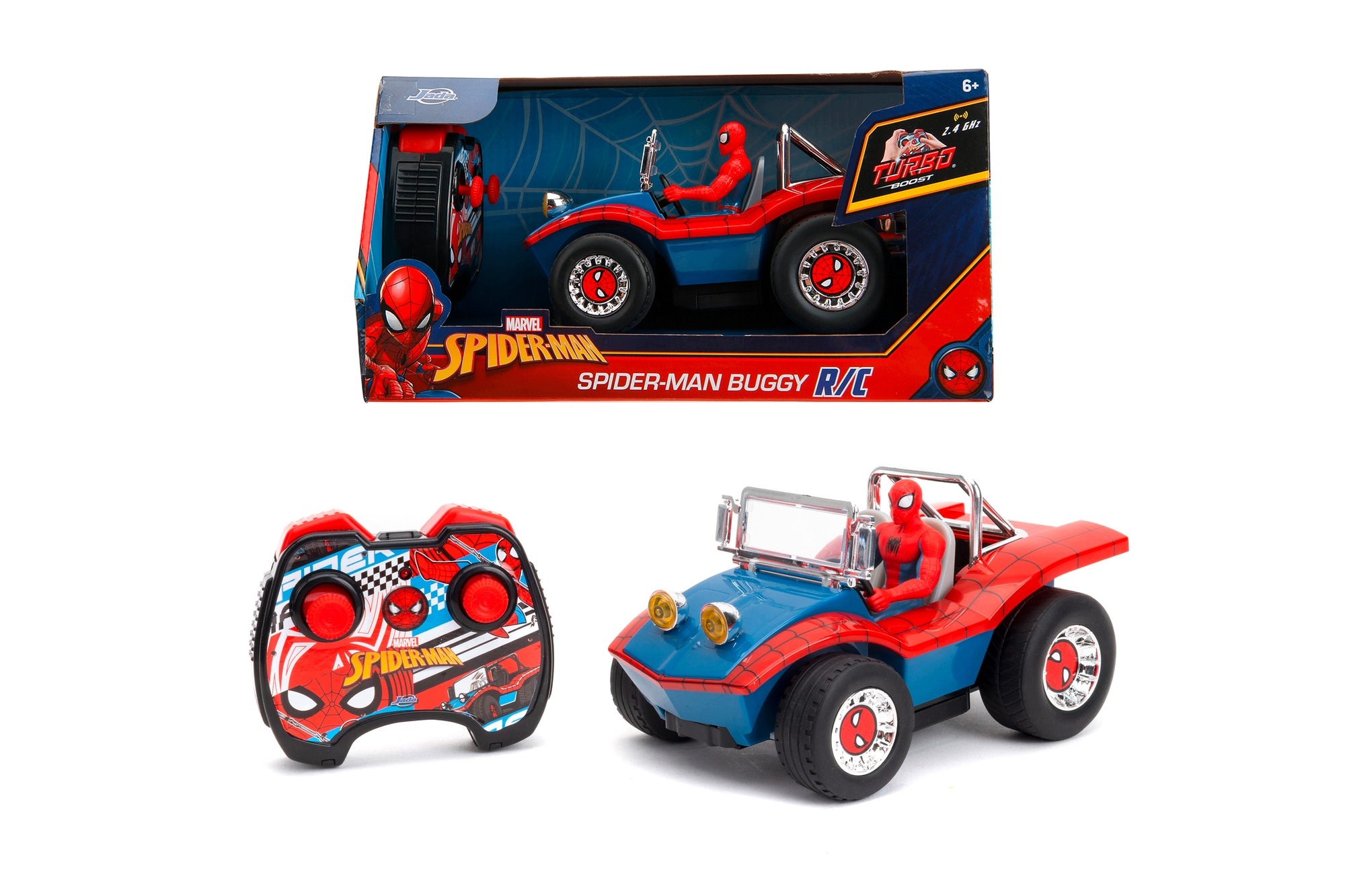 RC Marvel Spider-Man Buggy 1:24 z figurką – Emocjonująca zabawa dla dzieci