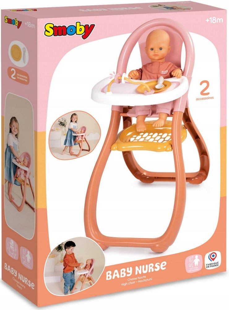 Smoby Baby Nurse krzesełko do karmienia 220388 – Idealne dla małych mam