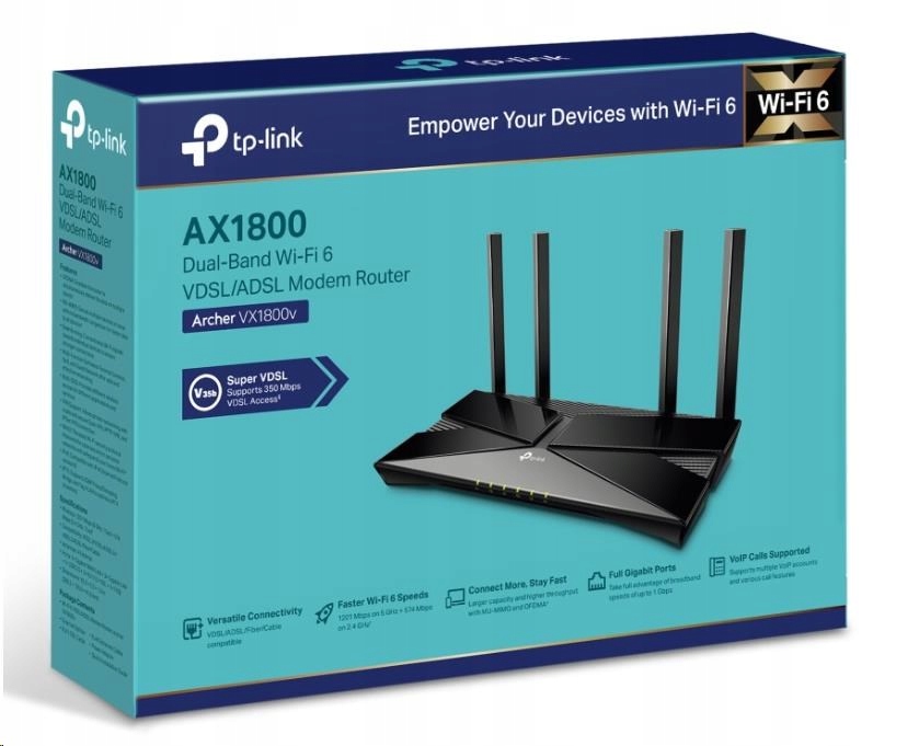 TP-Link Archer VX1800v – Nowoczesny router WiFi 6 dla Twojego domu