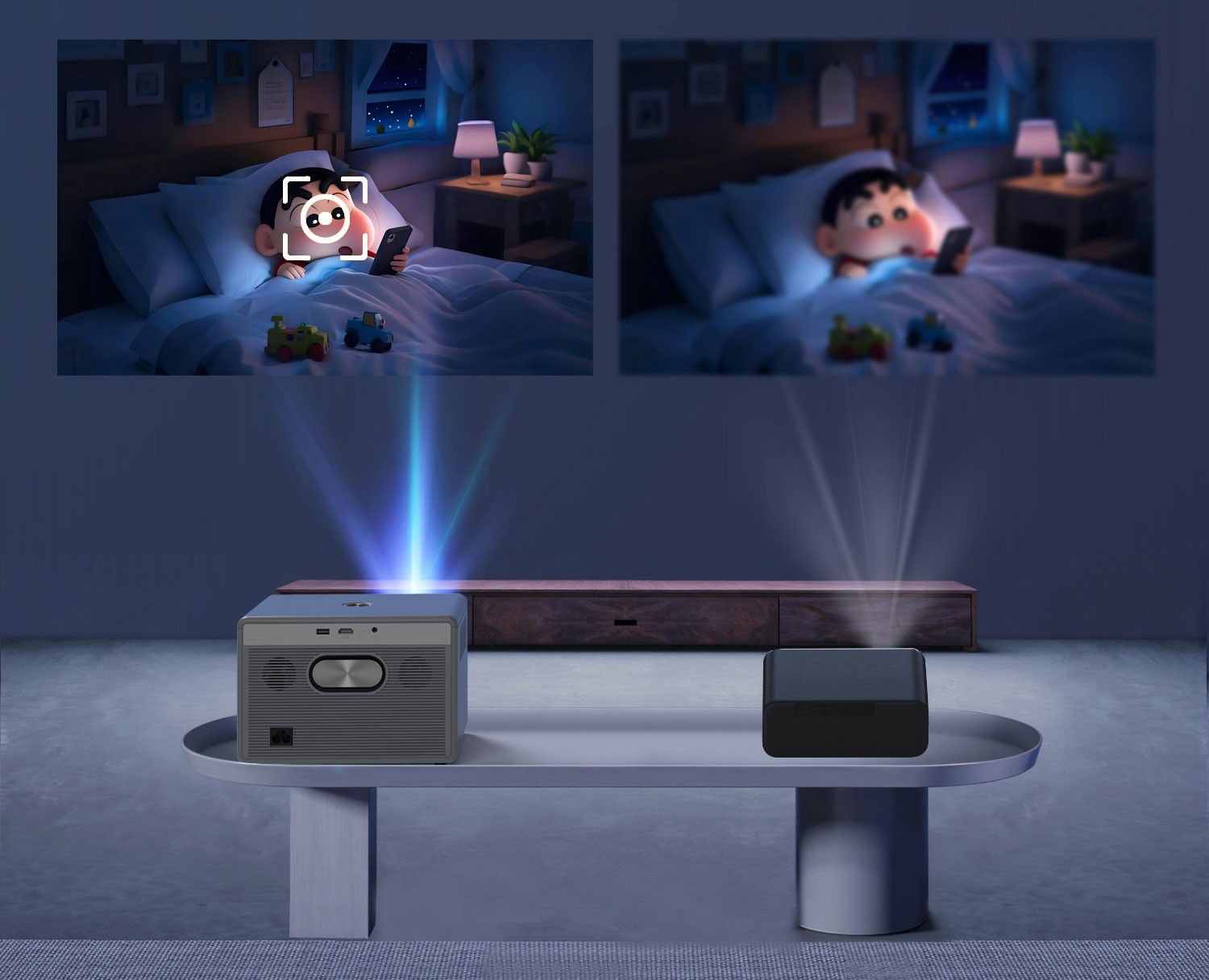 Automatyczne ustawienie ostrości i korekcja trapezoidu – Innowacyjne technologie dla idealnego obrazu