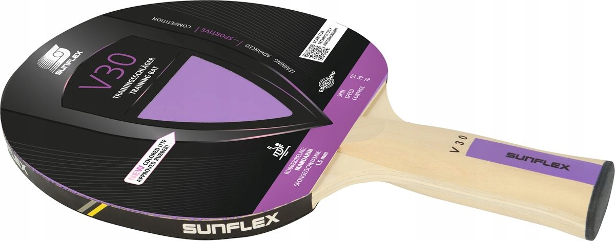 Rakietka do tenisa stołowego SUNFLEX Color Comp V30 10207 – Idealna dla średnio-zaawansowanych graczy