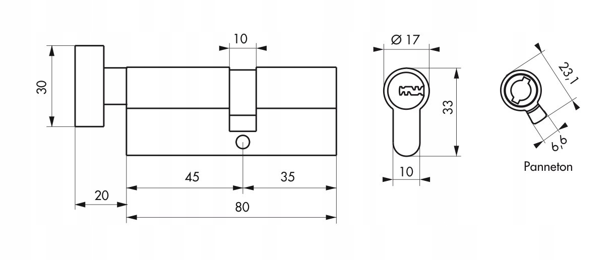 Rozmiar 45 x 35 mm – Idealne dopasowanie