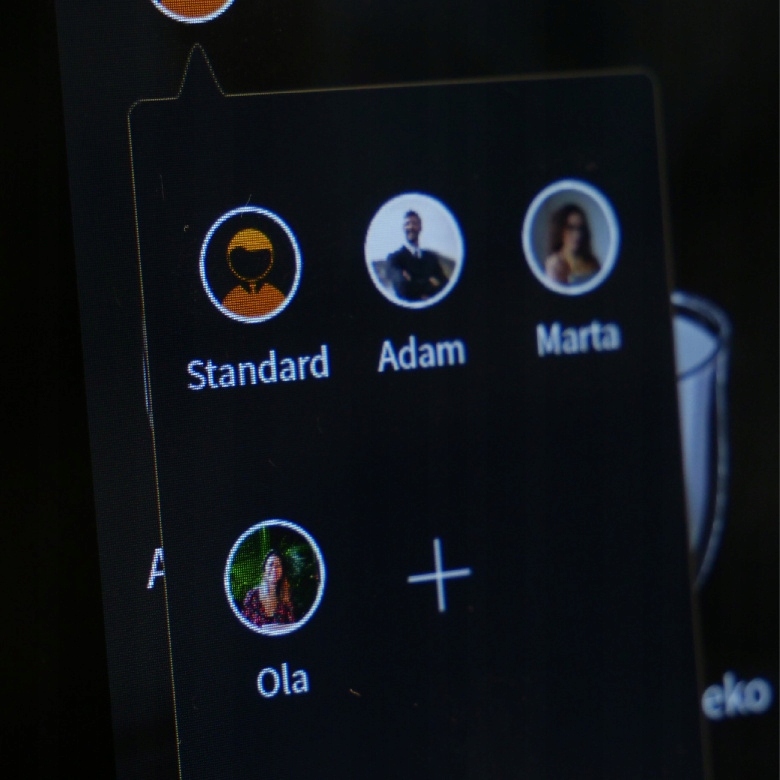 Personalizacja kawy – 9 profili użytkownika dla indywidualnych preferencji