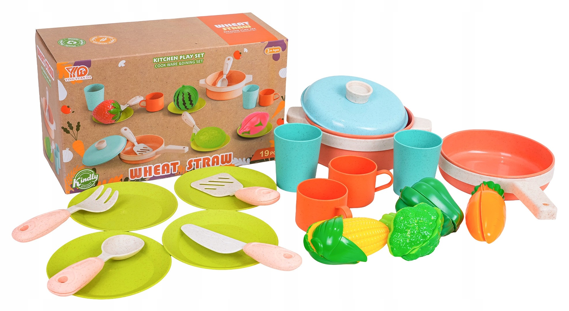 Zestaw 19 elementów do zabawy w gotowanie