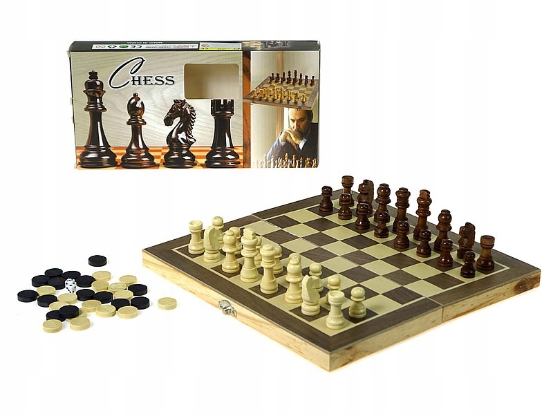 Szachy i warcaby drewniane – Klasyczna gra dla całej rodziny