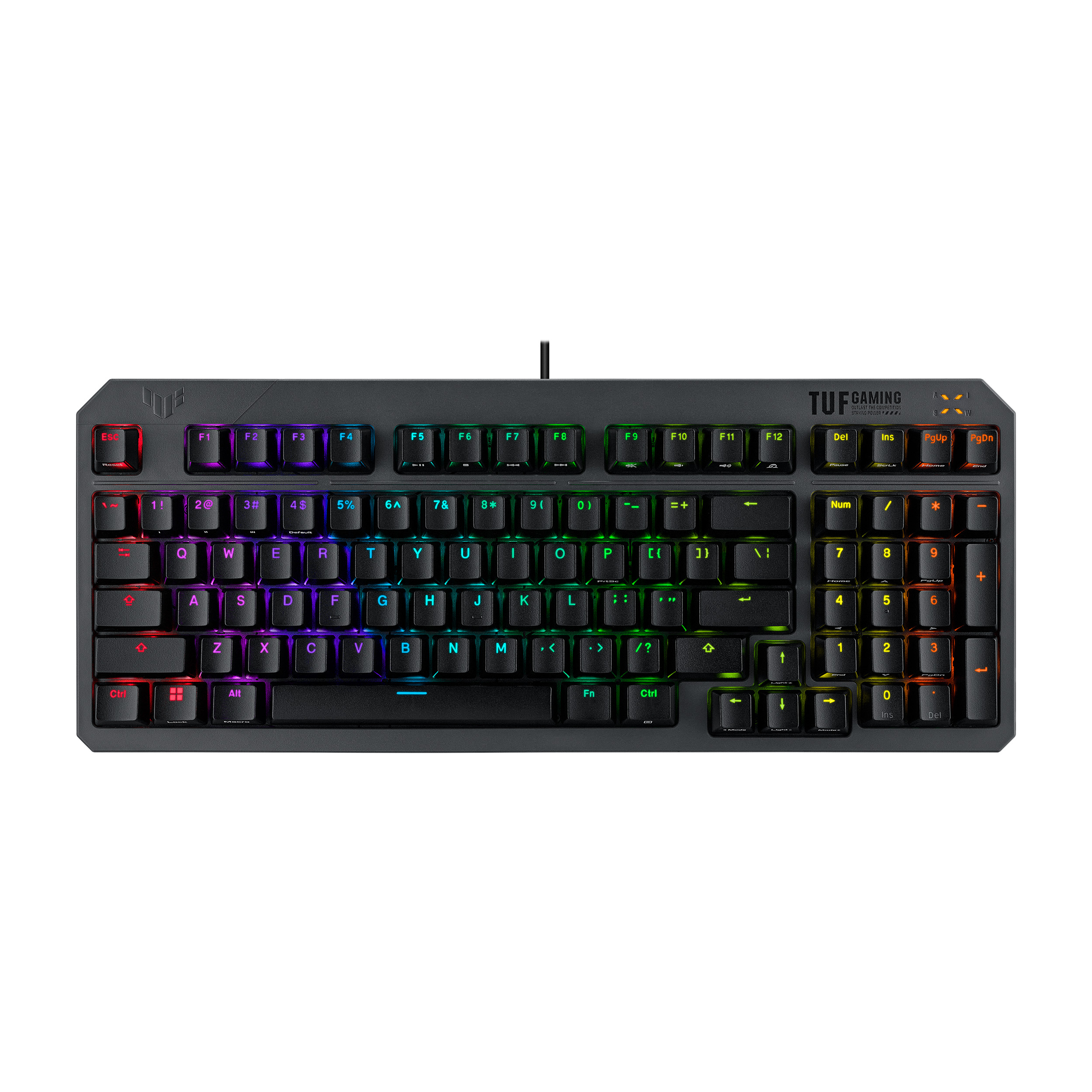 Klawiatura ASUS TUF Gaming K3 GEN II – Mechaniczna, CZ/SK, szara