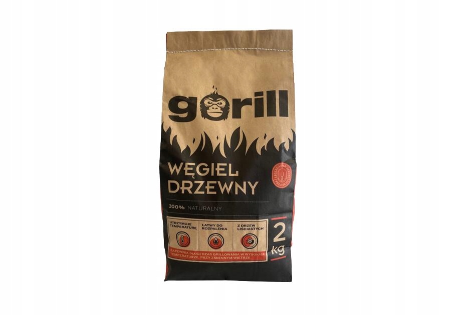 Węgiel drzewny do grilla łatwy do rozpalania 2kg – Idealny na weekendowe grillowanie