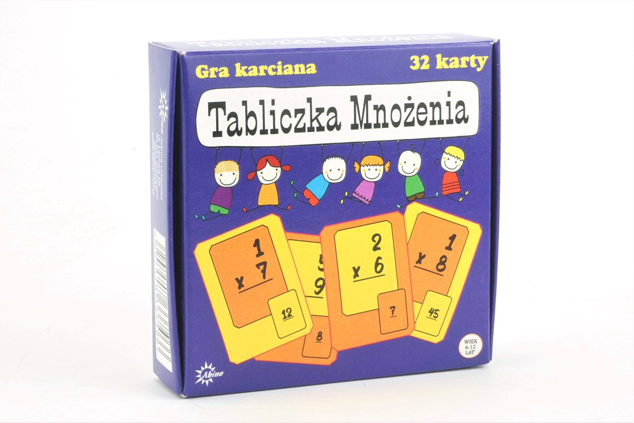 Tabliczka mnożenia ABINO – Edukacyjna gra karciana dla dzieci