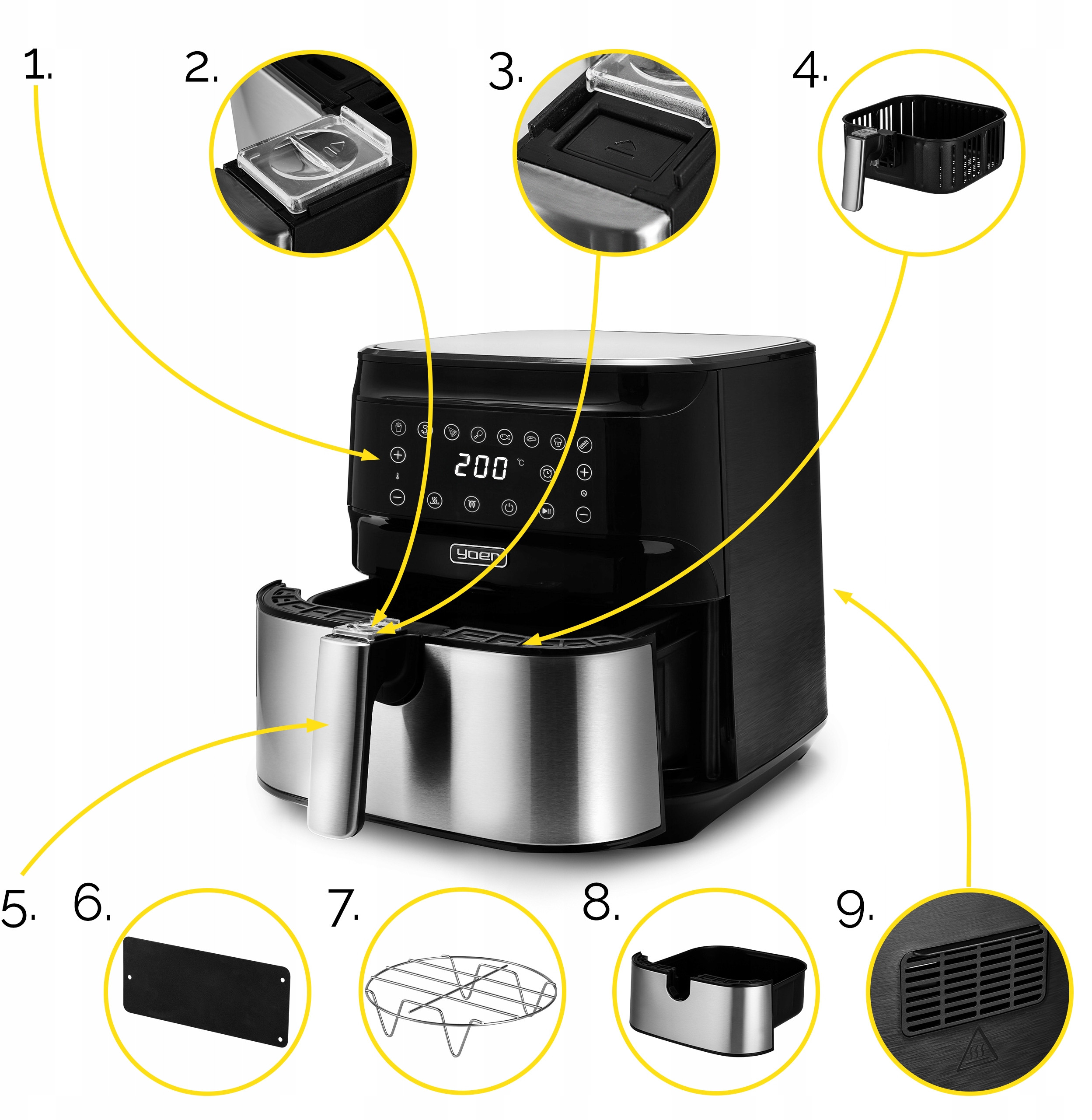 Duża pojemność misy 6L – Przygotuj posiłki dla całej rodziny