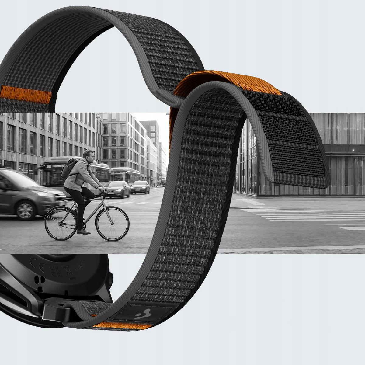SPIGEN ATHLEX AIR GARMIN QUICKFIT 22 MM ACTIVE BLACK/ORANGE – Idealny pasek do aktywnego stylu życia