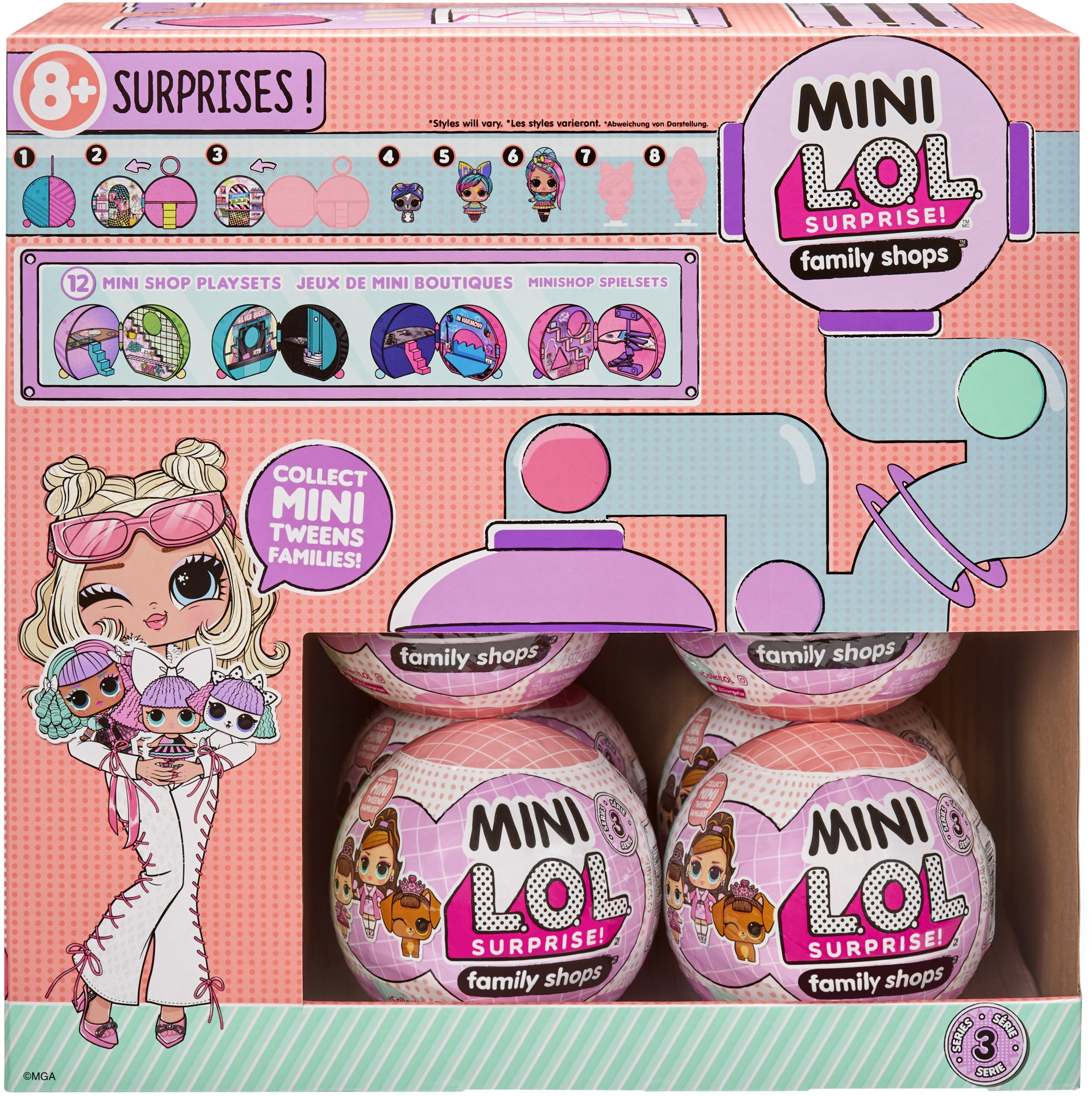 MG Lalka L.O.L. Surprise Mini Family S3 – Odkryj świat mini lalek