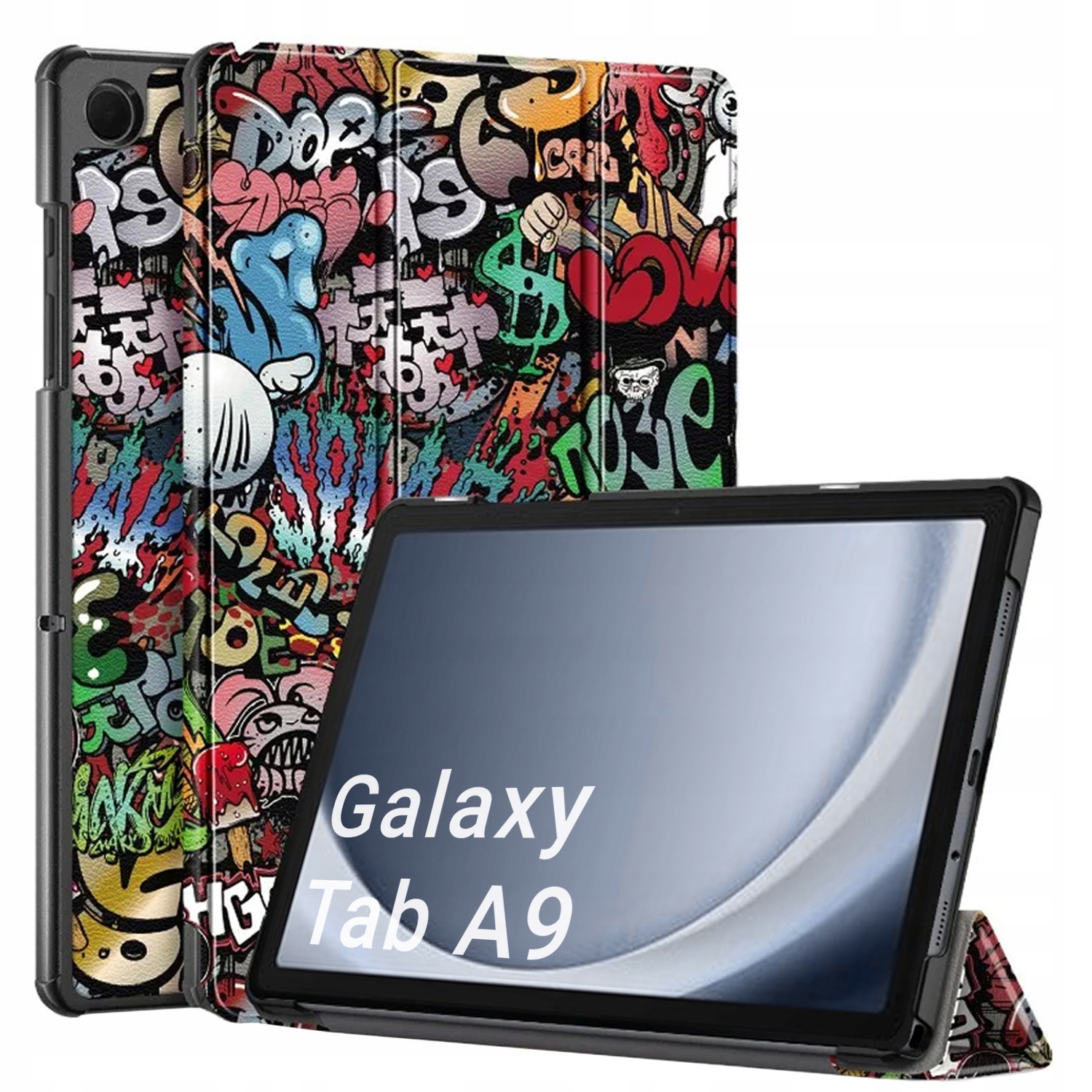 Etui Graficzne do Samsung Galaxy Tab A9 8.7 (Graffiti) – Stylowa ochrona dla Twojego tabletu