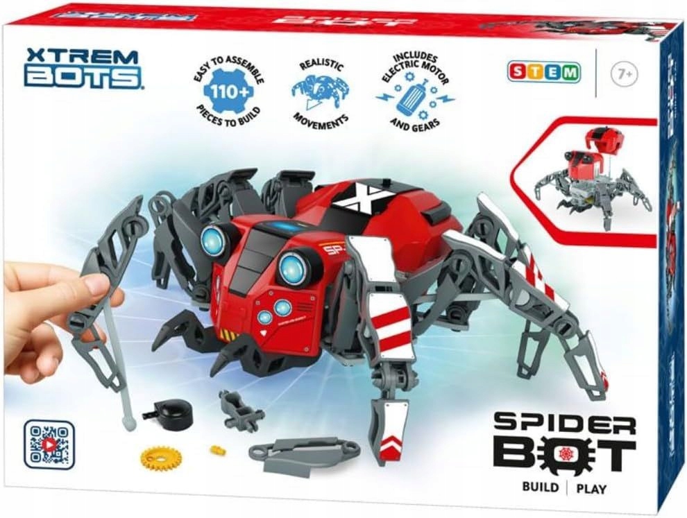 Hasbro XTREM BOTS Spider Bot – Odkryj świat robotyki z pajęczakiem