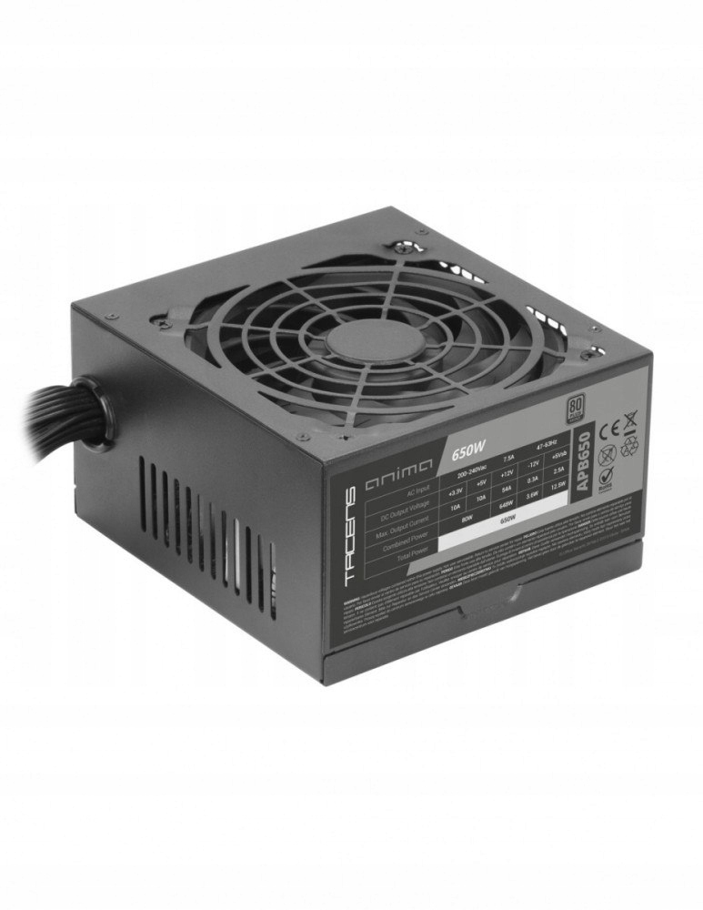Zasilacz ANIMA APB650 80+ Bronze 650W – Wydajność i niezawodność dla Twojego komputera