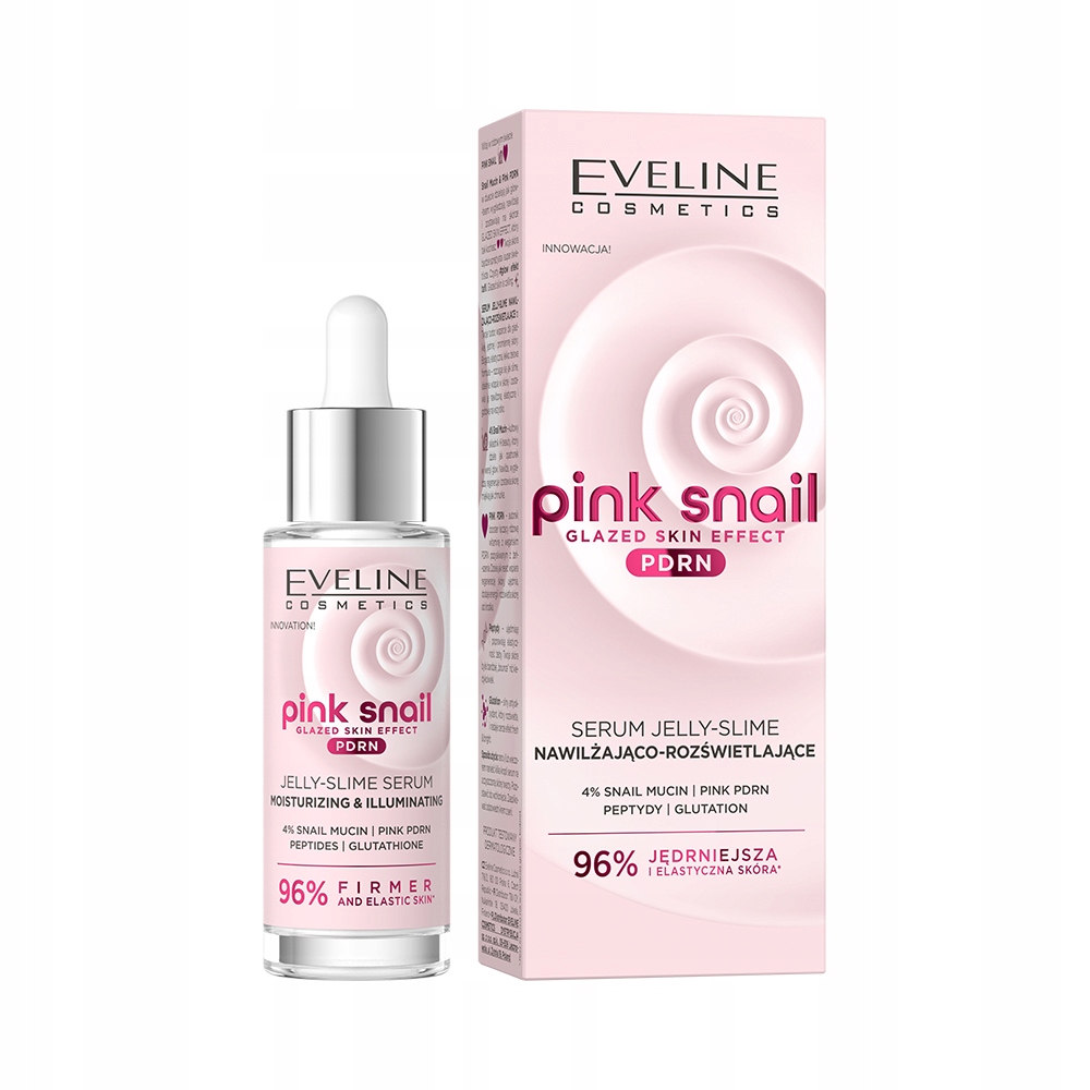 Eveline PINK SNAIL Nawilżająco-Rozświetlające Serum 30ml – Twoje wsparcie w pielęgnacji skóry