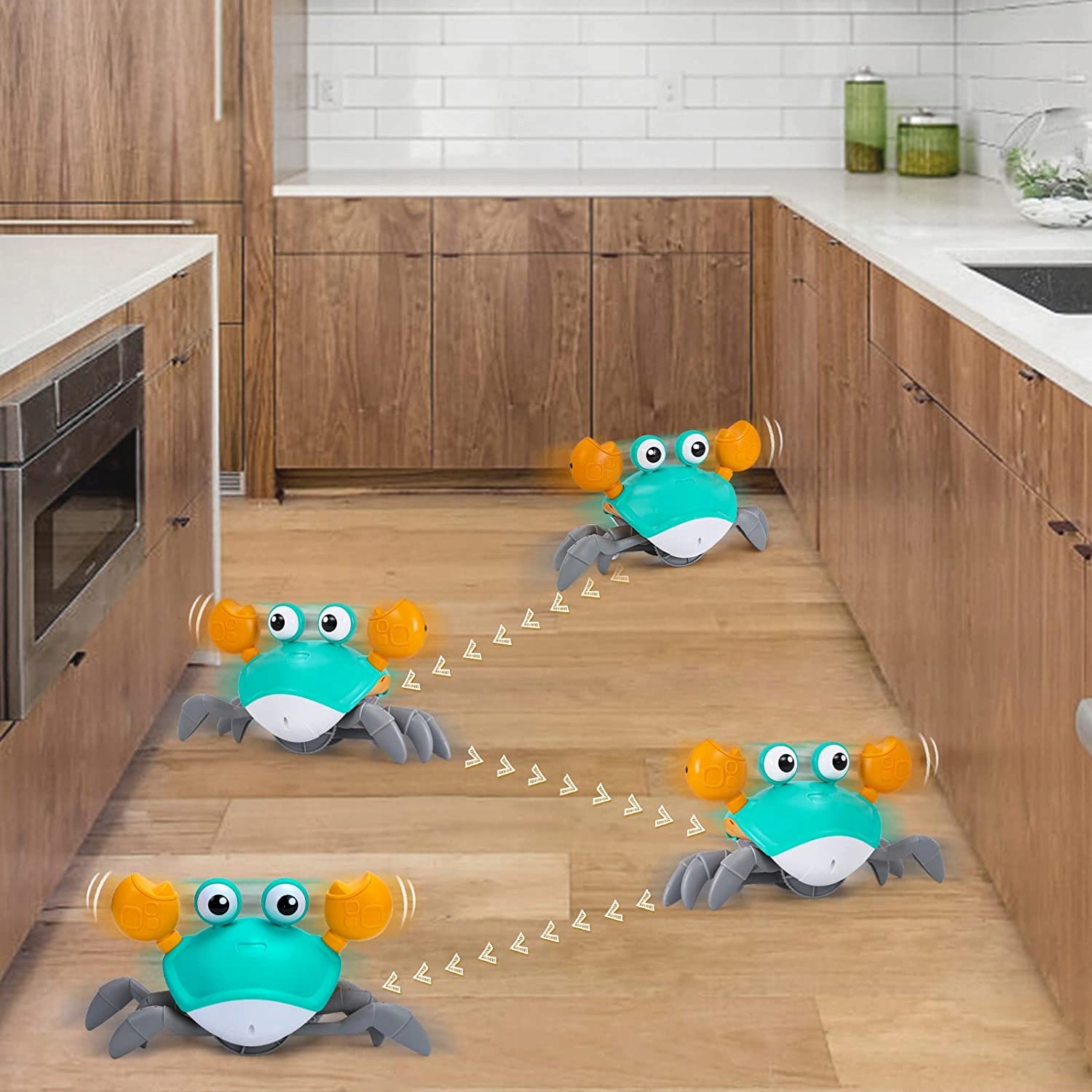 Zabawka Uciekający Krab dla Dzieci Niebieski QC-1Y – Interaktywna przygoda dla malucha