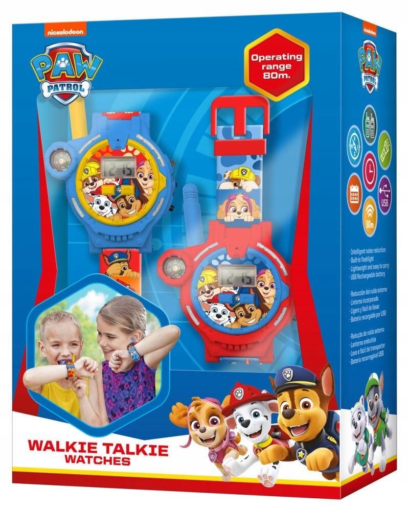 Funkcje walkie-talkie z zasięgiem 100 metrów