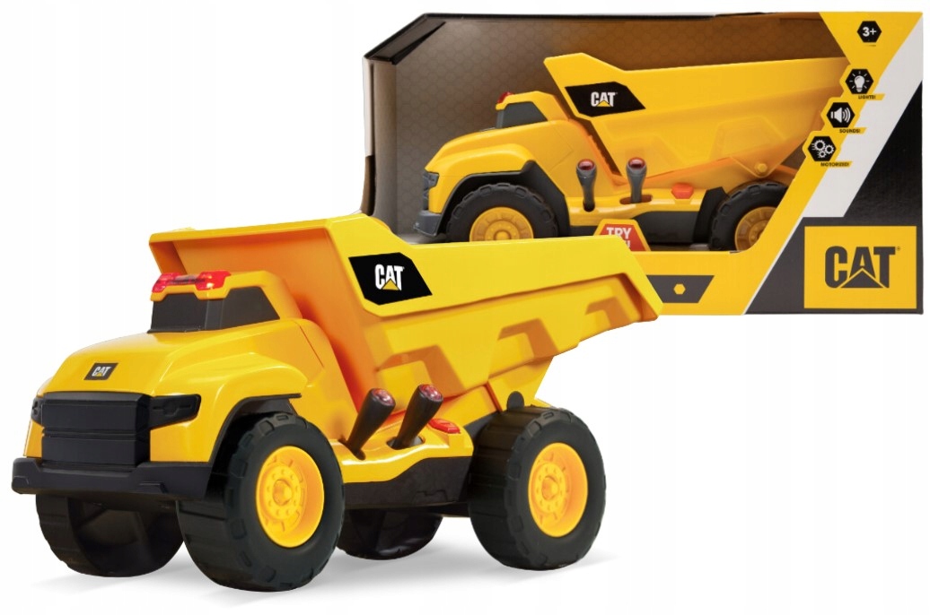 CAT Wywrotka z funkcjami Światło/Dźwięk 82435 – Interaktywna zabawa dla najmłodszych