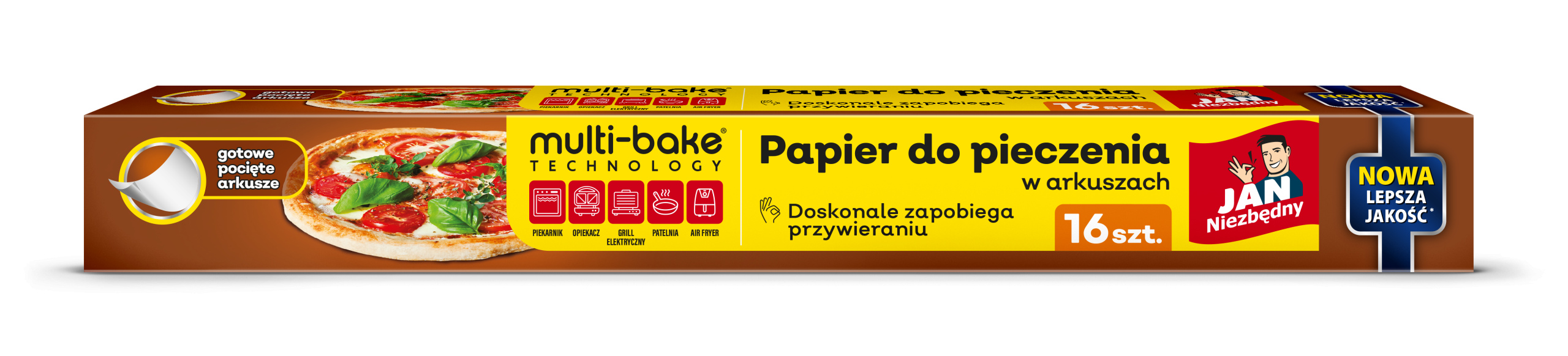 JAN NIEZBĘDNY Papier do pieczenia w arkuszach Multi-Bake Technology – Idealny do każdej kuchni
