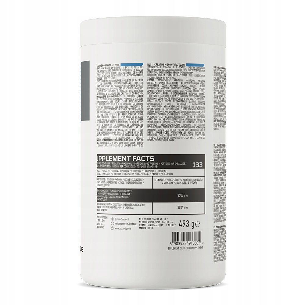 Jak stosować Monohydrat Kreatyny 3300 mg?