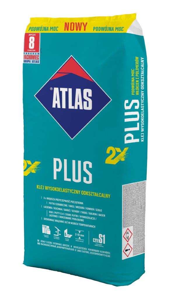 Klej wysokoelastyczny do płytek Atlas Plus 25 kg – Idealne rozwiązanie do trudnych warunków