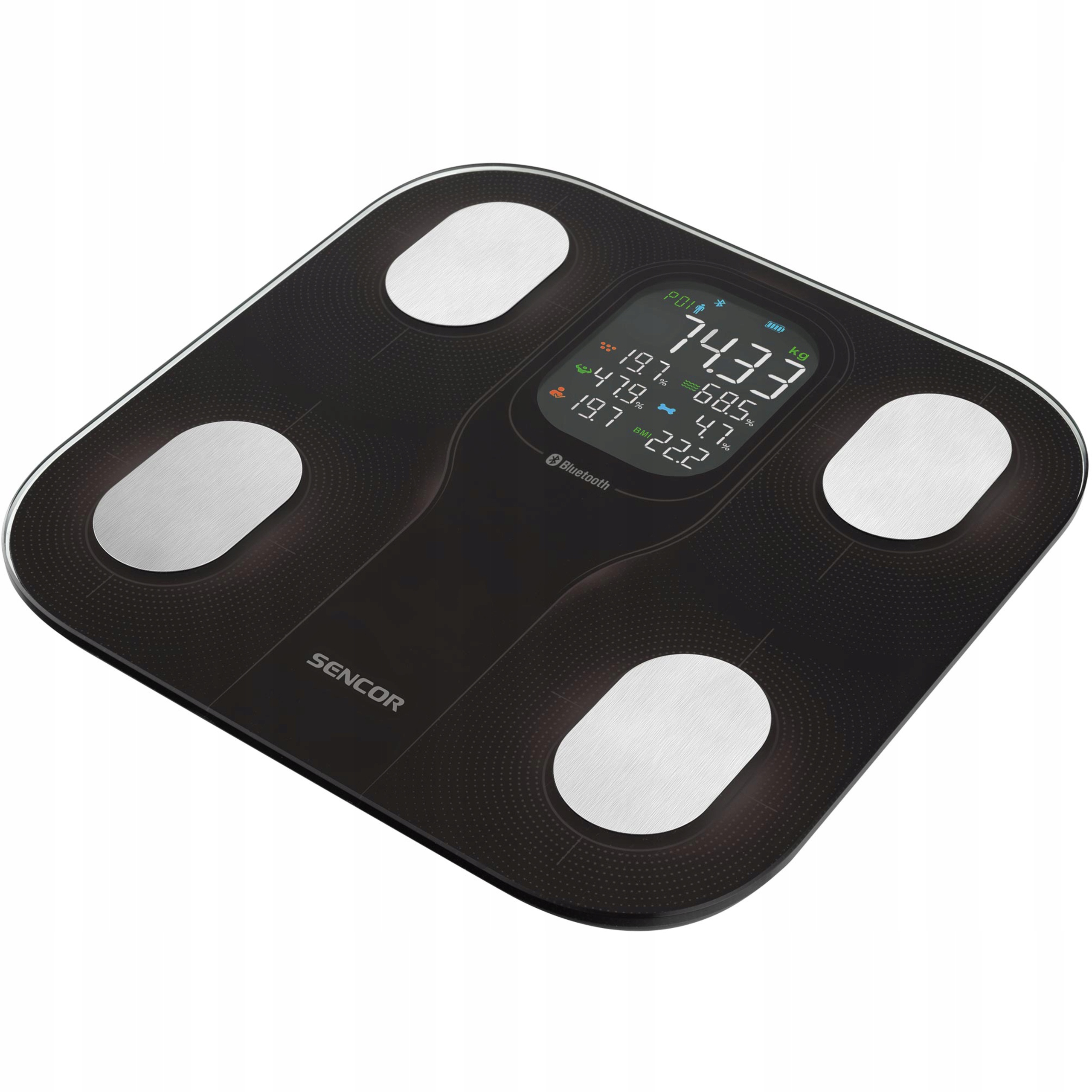 Sencor SBS 9002BK – Inteligentna waga łazienkowa do monitorowania zdrowia