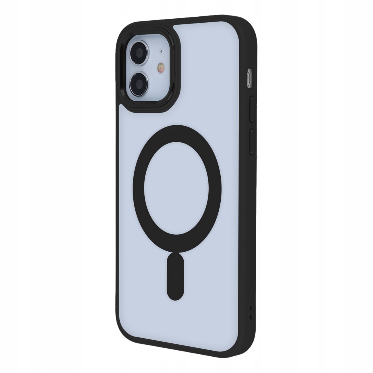 Nakładka Satin Elegant Mag do iPhone 12 / 12 Pro czarna – Elegancja i ochrona w jednym