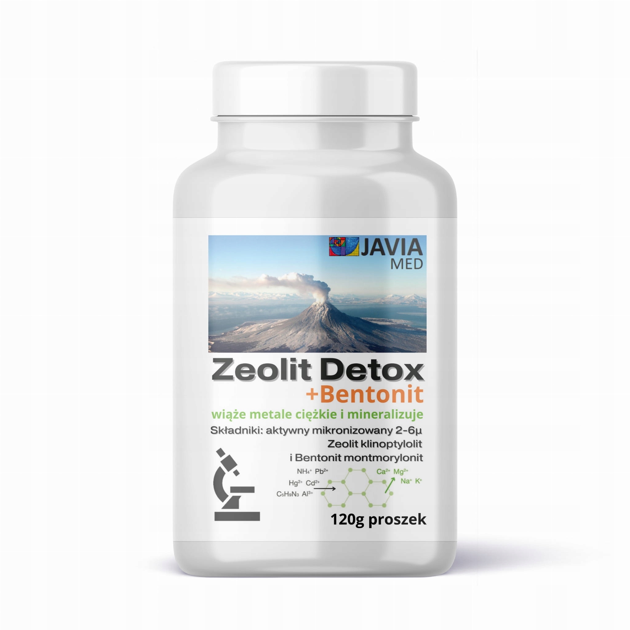 JAVIA Zeolit Detox + Bentonit (120 g) – wsparcie dla zdrowia