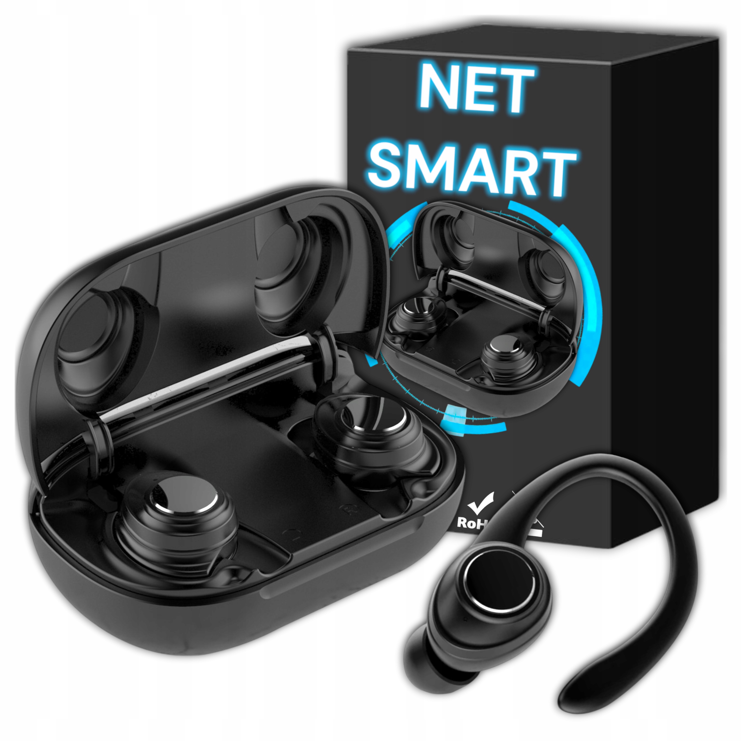 Słuchawki Bezprzewodowe do Biegania Douszne Zauszne na Siłownię Bluetooth 5 – Idealne do Aktywności