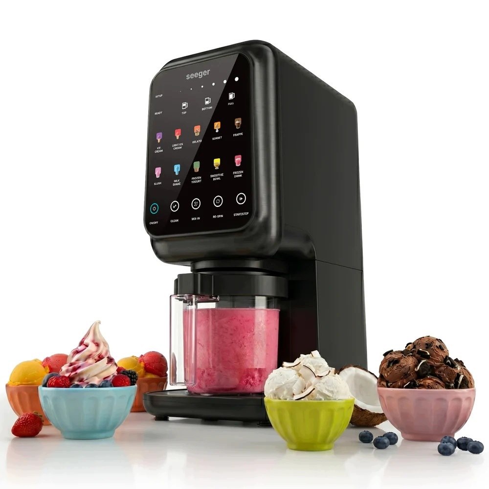 Maszyna do lodów Seeger MultiCream Ice Cream Maker SLFRZ5BK Black – Twój domowy producent lodów