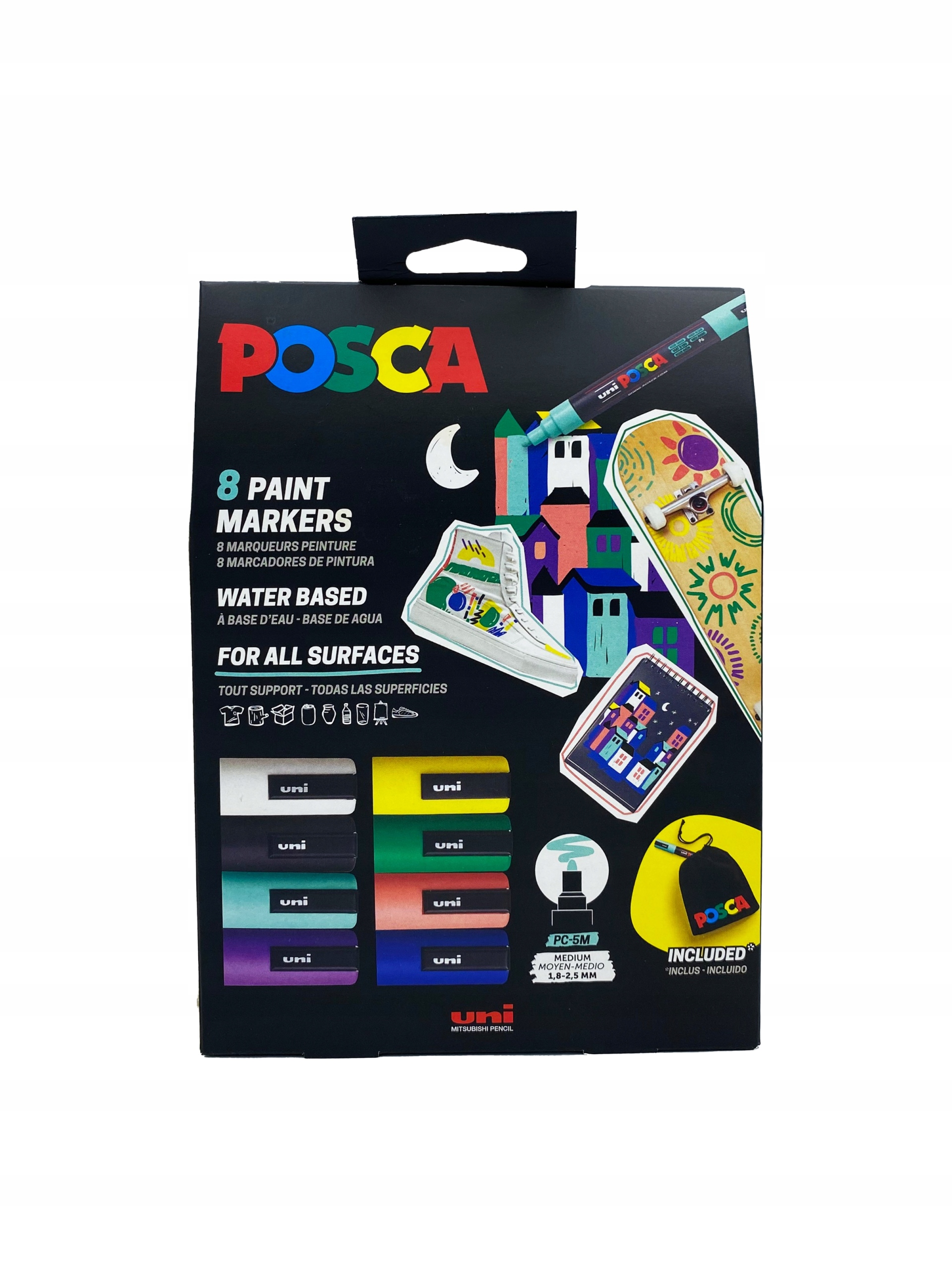 Zestaw markerów POSCA Pouch sæt str. PC5M – Kreatywność w Twoich rękach