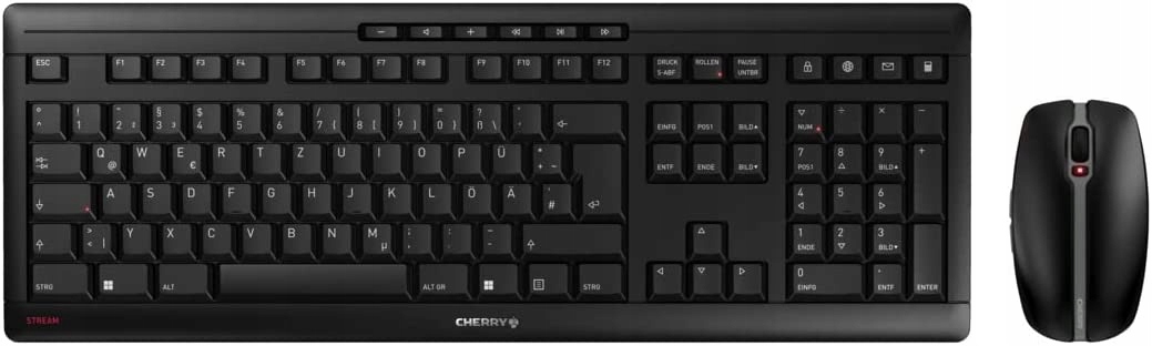 Klawiatura + mysz Cherry CHERRY Stream Desktop – Wydajność i komfort w biurze