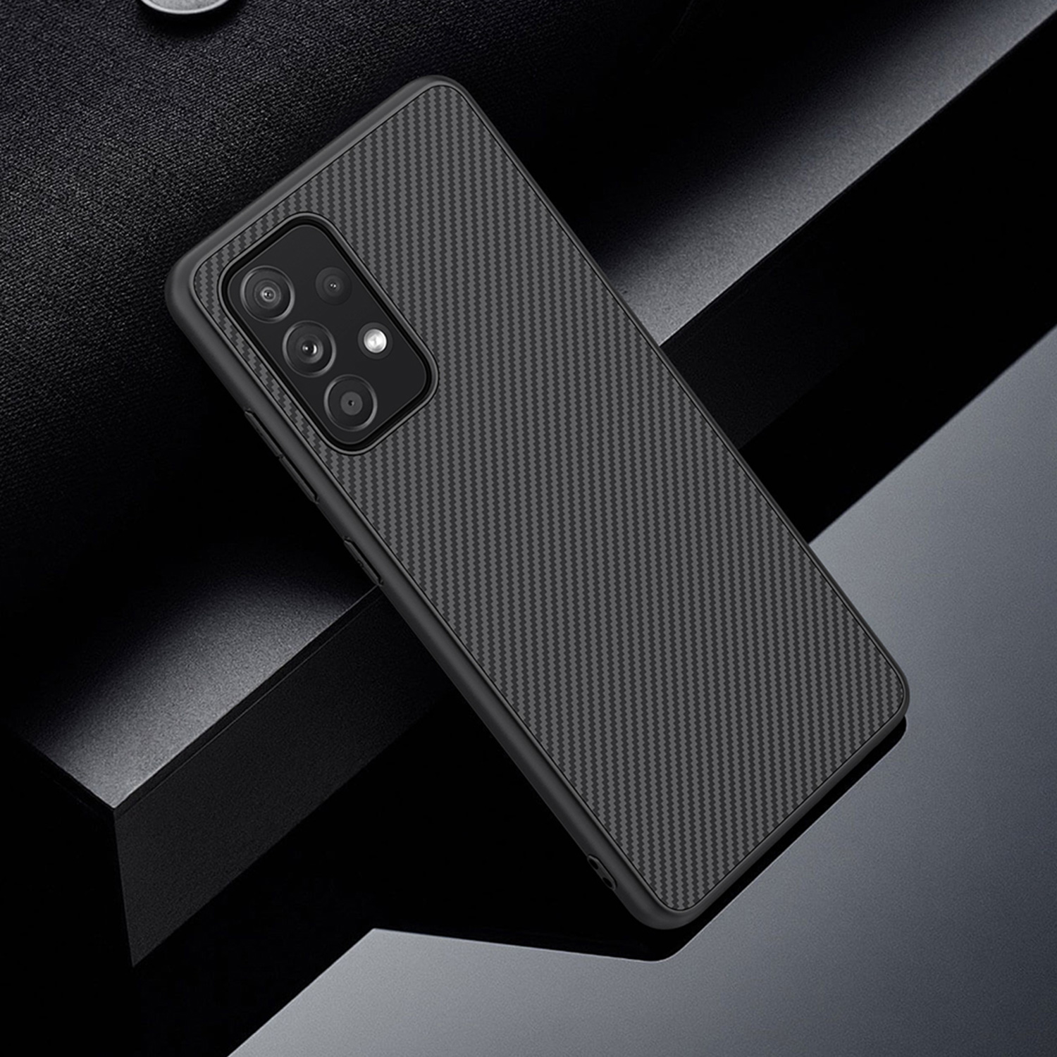 Etui Nillkin Synthetic Fiber dla Samsung Galaxy A52 5G/4G - Geometryczne wzory - stylowe oraz ponadczasowe