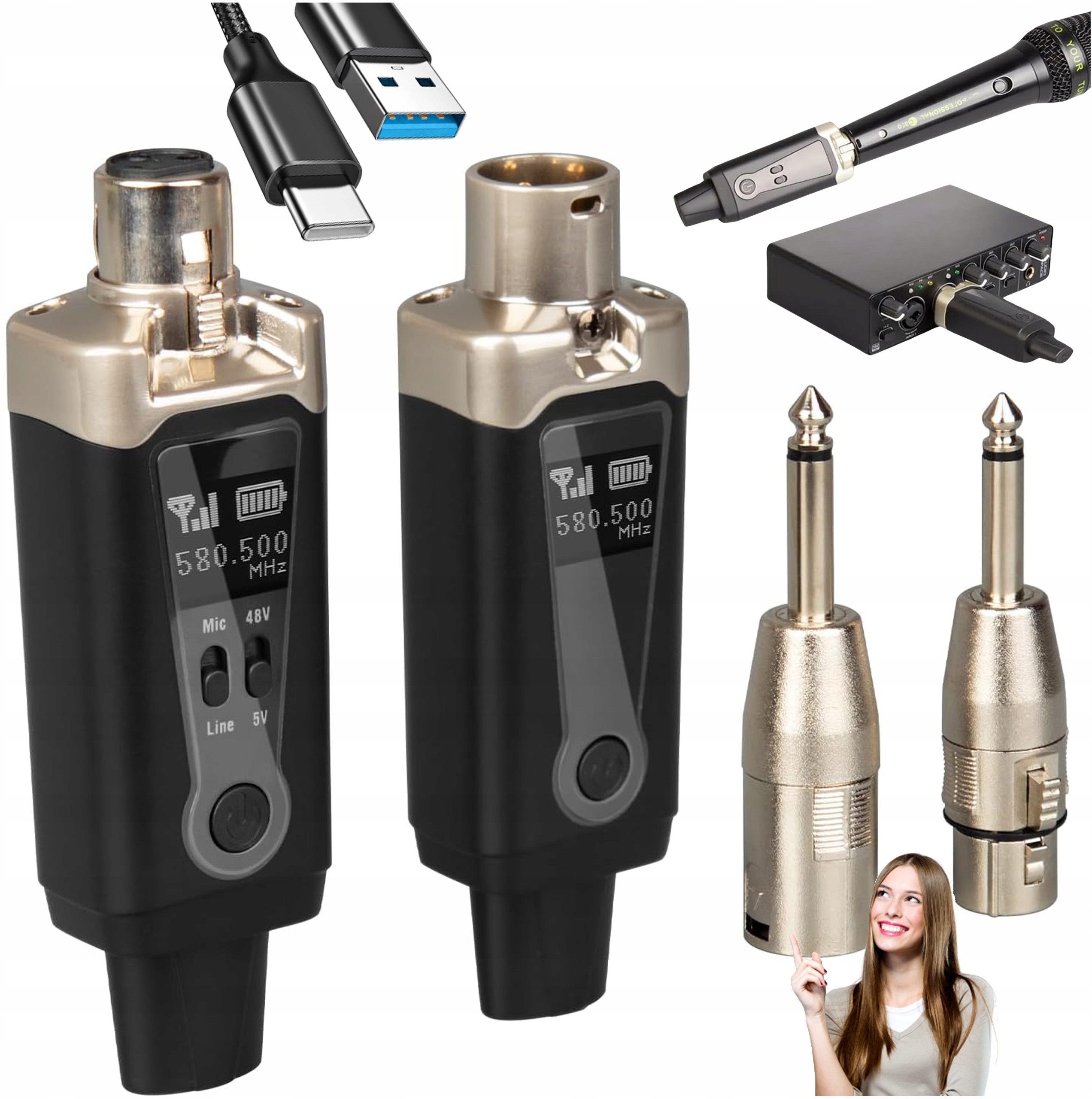 Uniwersalne złącza XLR i adaptery jack 6,35 mm