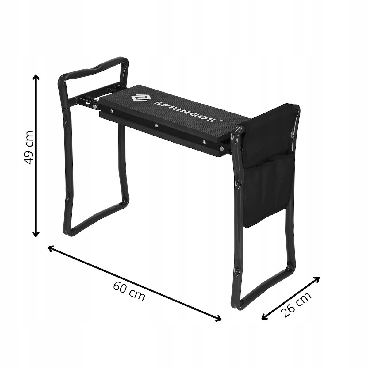 Wielofunkcyjne zastosowanie: krzesło, klęcznik i organizer