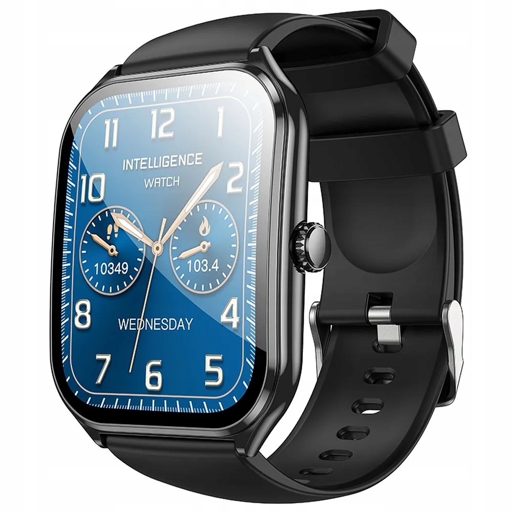 HOCO smartwatch z funkcją rozmowy AMOLED Y28 czarny – Nowoczesny towarzysz aktywności