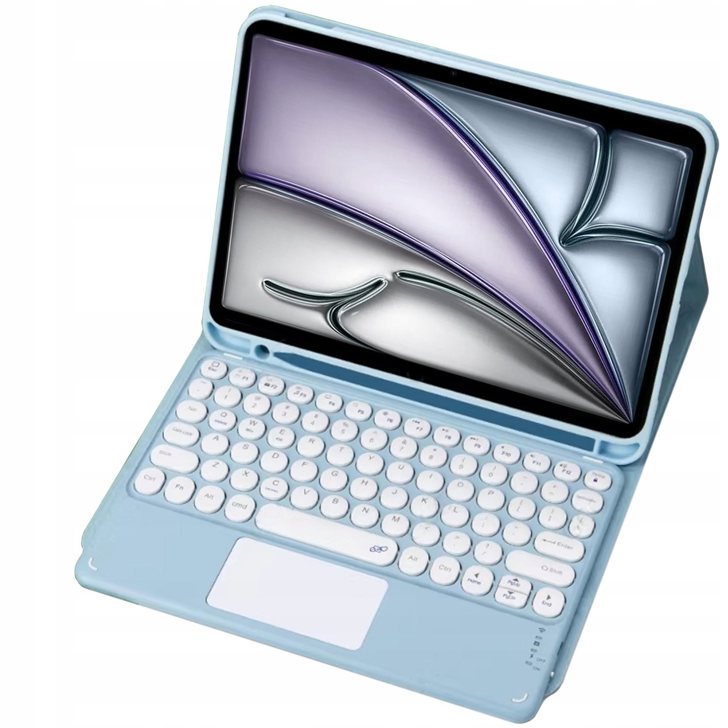 Etui z klawiaturą Bluetooth touchpad do iPad Air 13 Gen 6 (Niebieskie) – Funkcjonalność i elegancja w jednym