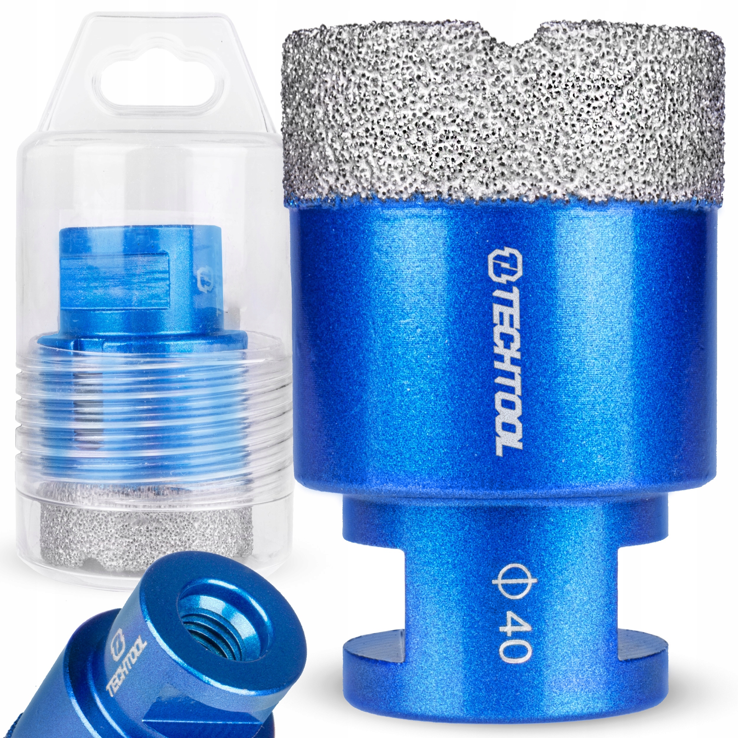 Otwornica diamentowa do betonu, gresu i płytek 40 mm M14 TECHTOOL – Niezawodność w każdym wierceniu