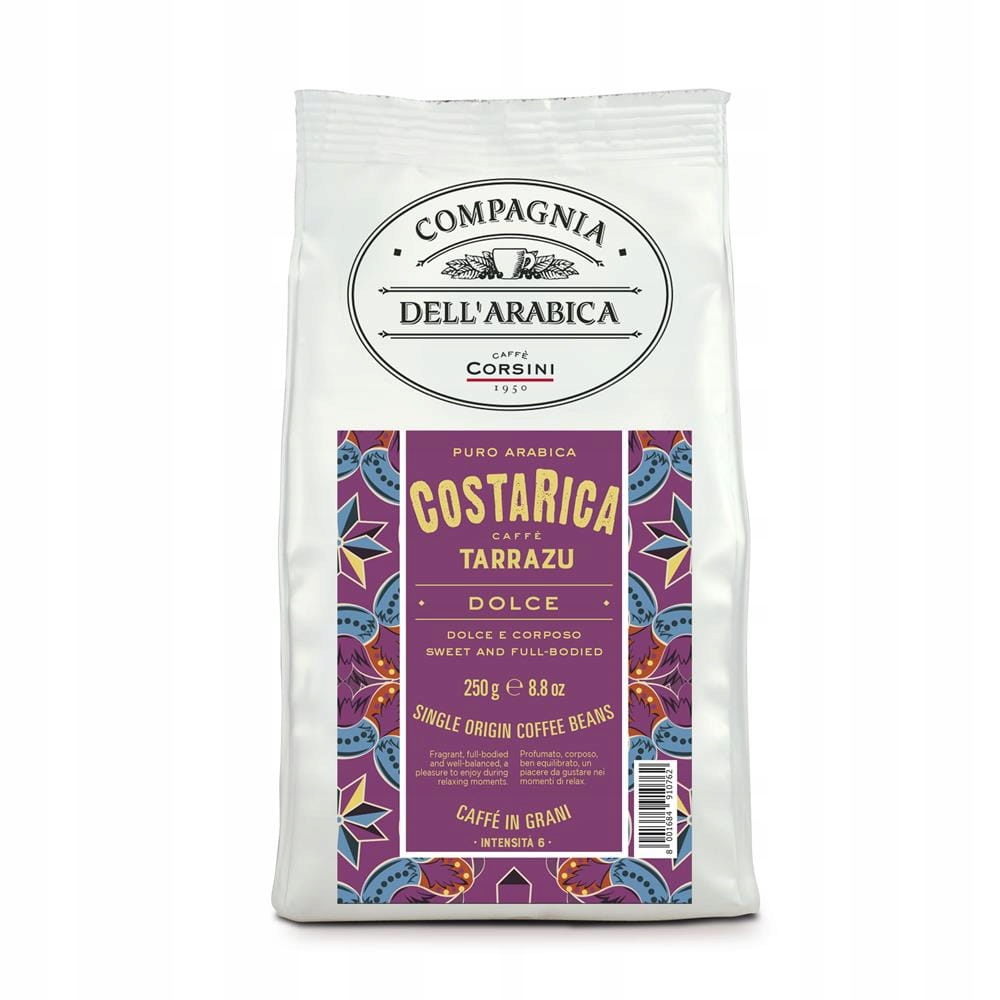 Kawa ziarnista Compagnia Dell'Arabica Costa Rica Tarrazu 250g – Wyjątkowy smak z Kostaryki