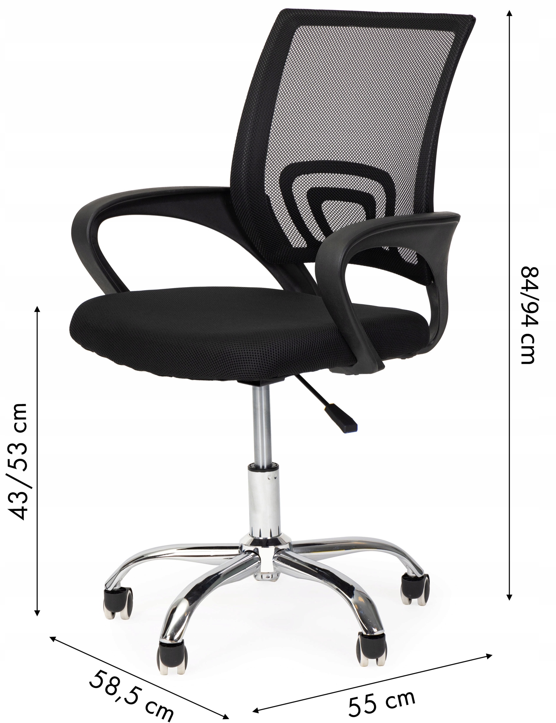 Ergonomiczne oparcie z siateczki – Wentylacja i wsparcie dla pleców